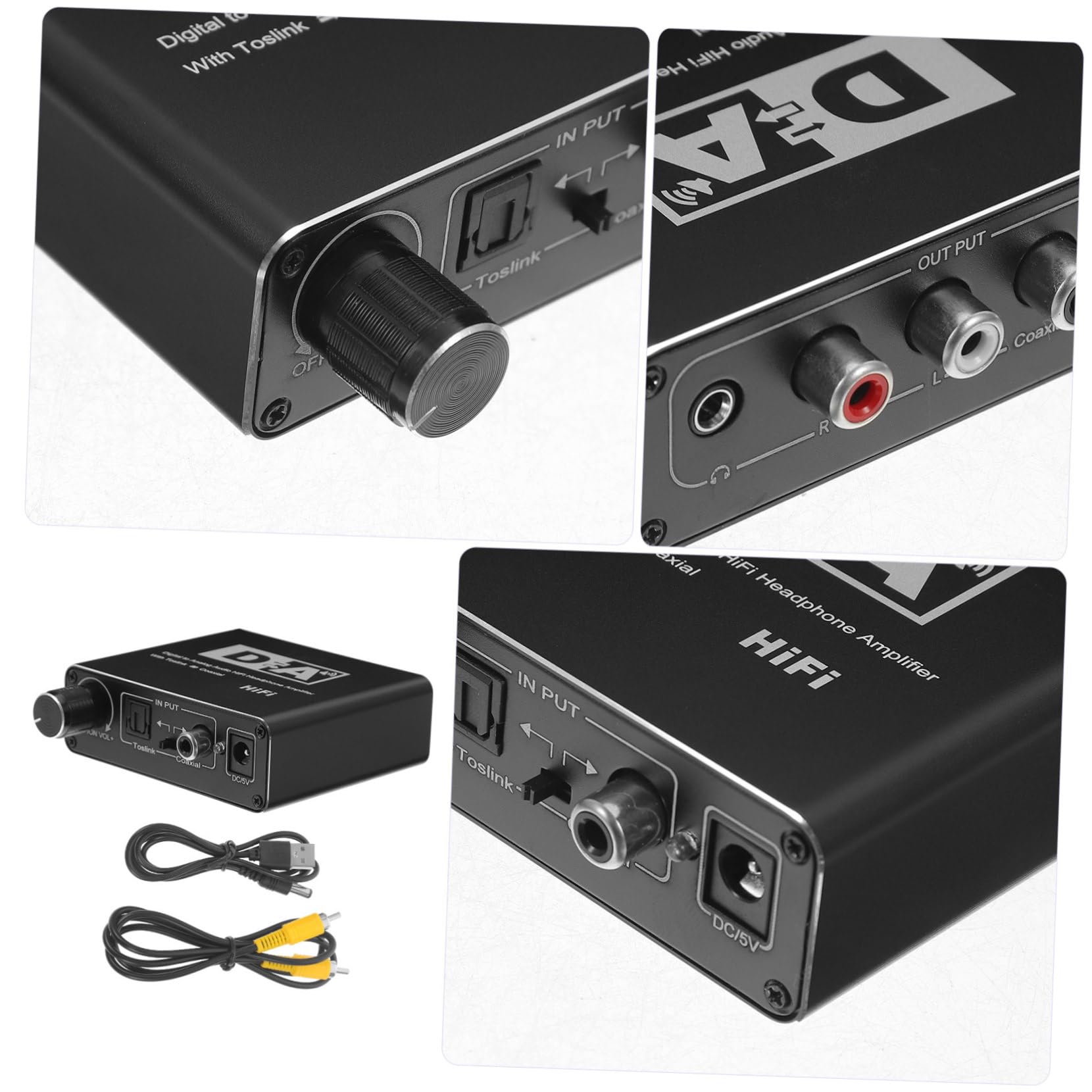 Convertitore Audio Digitale Coassiale-analogico Adattatore Audio Ottico-analogico Per Convertitore Di Altoparlanti Tv Stile Casuale