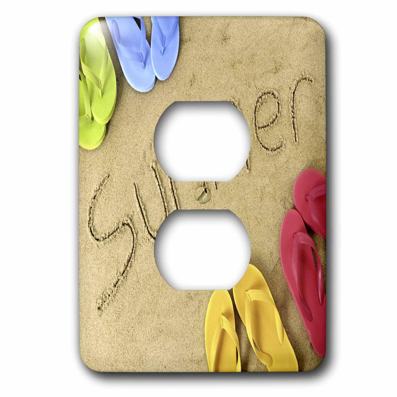 Définitely Summer plaque d'interrupteur simple pour décoration