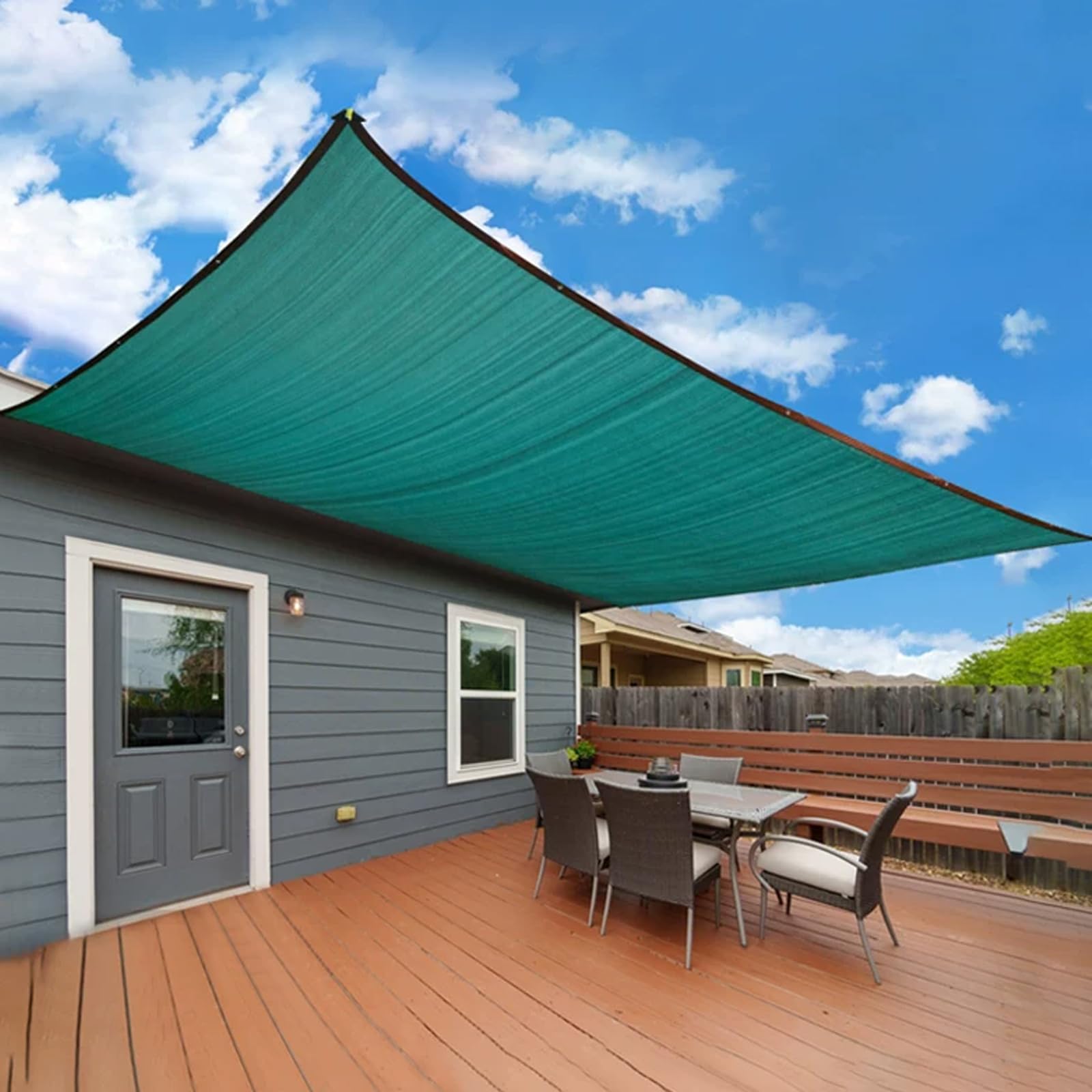 Sun Shade Net,Malla Sombreadora con Ojales,Bloqueador Solar Sombra Paño Ligera y Transpirable,Tasa de Sombreado 90%,Malla de Ocultación para Patio/Azotea/Garden (7x10m)