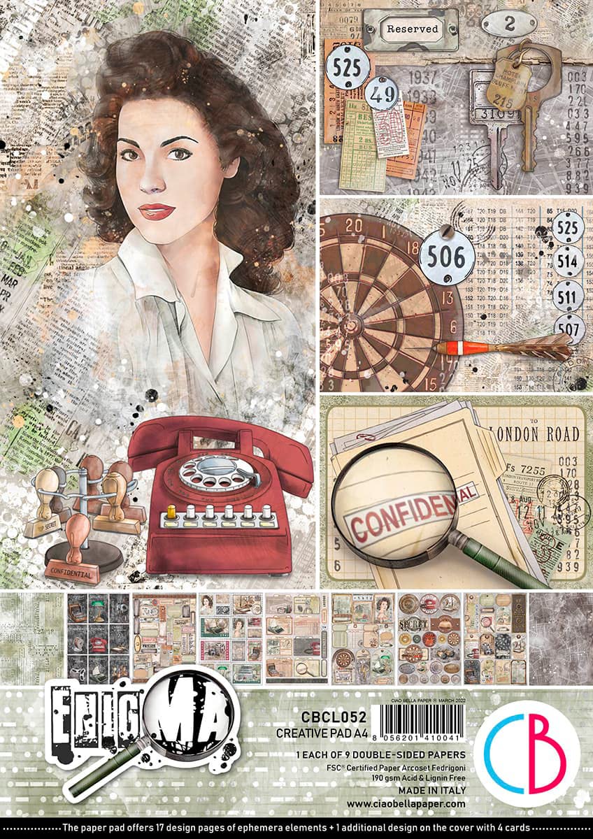Ciao Bella As Shown In The Picture Enigma Creative Pad A4 Collection (9 Papers Of 21X29.7cm)