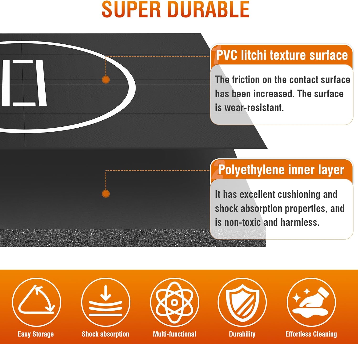 Generic Folding Training Mats Waterproof Gymnastics Training Mat for BJJ Grappling Martial Arts Boxing MMA