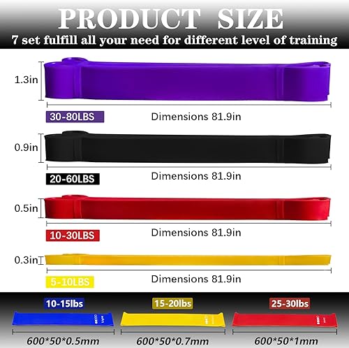 Miniatura 2 de Bandas de resistencia para entrenamiento, bandas de asistencia para dominadas, bandas de ejercicio, bandas de entrenamiento, bandas de extracción,