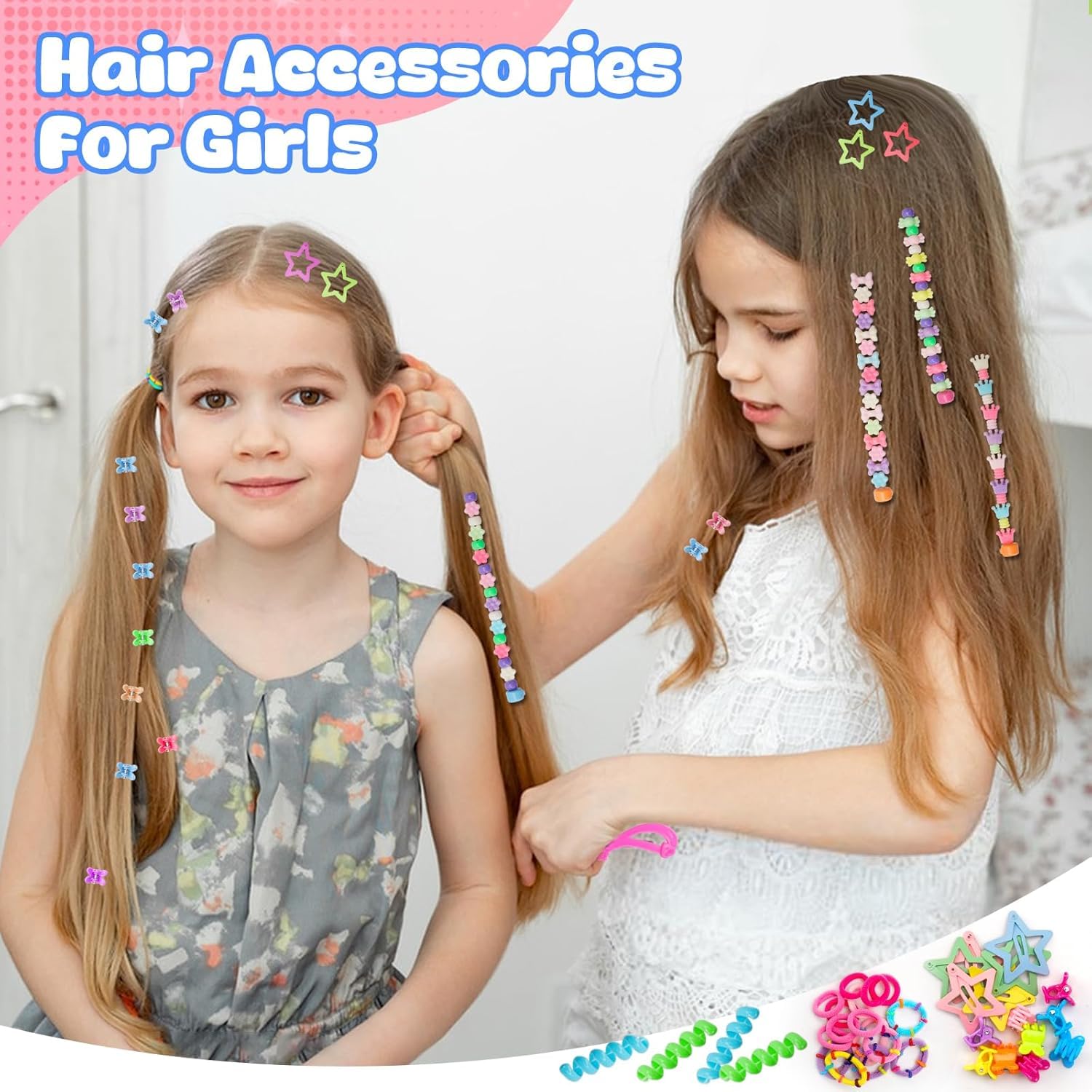 Macchina Infila Perline Bambini Set Parrucchiera Bambina Accessori Capelli Bambina Perline Treccine Capelli Bambina Crea Bracciali Perline per Capelli per Trecce Macchinetta per Perline Decora Fashion
