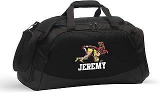 Alterd Industries Wrestling Duffel Bag - Personalized Wrestler Gym Bag, Girls Wrestling, wrestling bags for boys, Water Bottle, Backpack, Accessories (Male Wrestler, Black/Black, Gym Bag Only)
