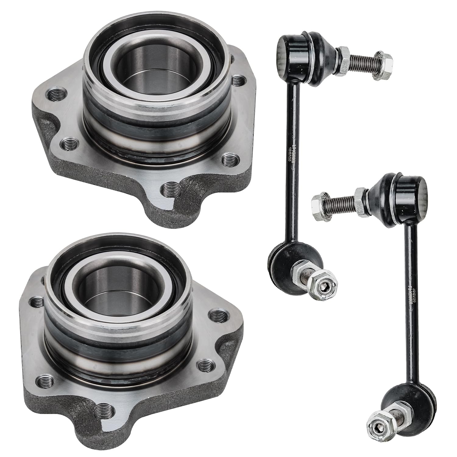 Detroit Axle - Rear Wheel Bearing Modules Kit for 1997-2001 Honda CR-V