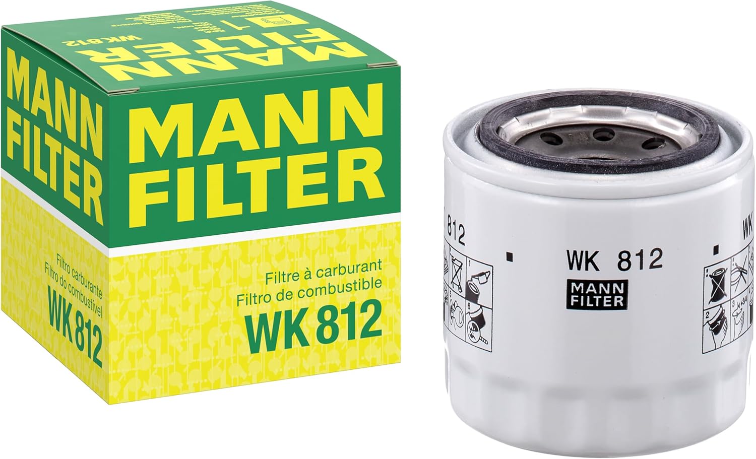 Mann Filter WK812 Spin-On Fuel Filter