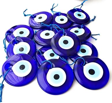 Bion, Evil eye Beads, Talisman Charm Blue Large - 2.75" - 50pcs