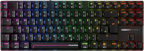 CHERRY XTRFY MX 8.2 Pro TMR Wireless - Magnetisch-Mechanische TKL-Gaming-Tastatur, Anpassbare CHERRY MK CRYSTAL TMR Switches, PBT, Hot-Swap, RapidTrigger, SnapKey/SOCD, 8KHz, DE Layout QWERTZ, Schwarz - 1