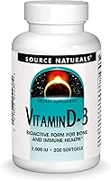 Vista 1 de Source Naturals Vitamin D-3 2000 iu Supports Bone & Immune Health - 200 Softgels