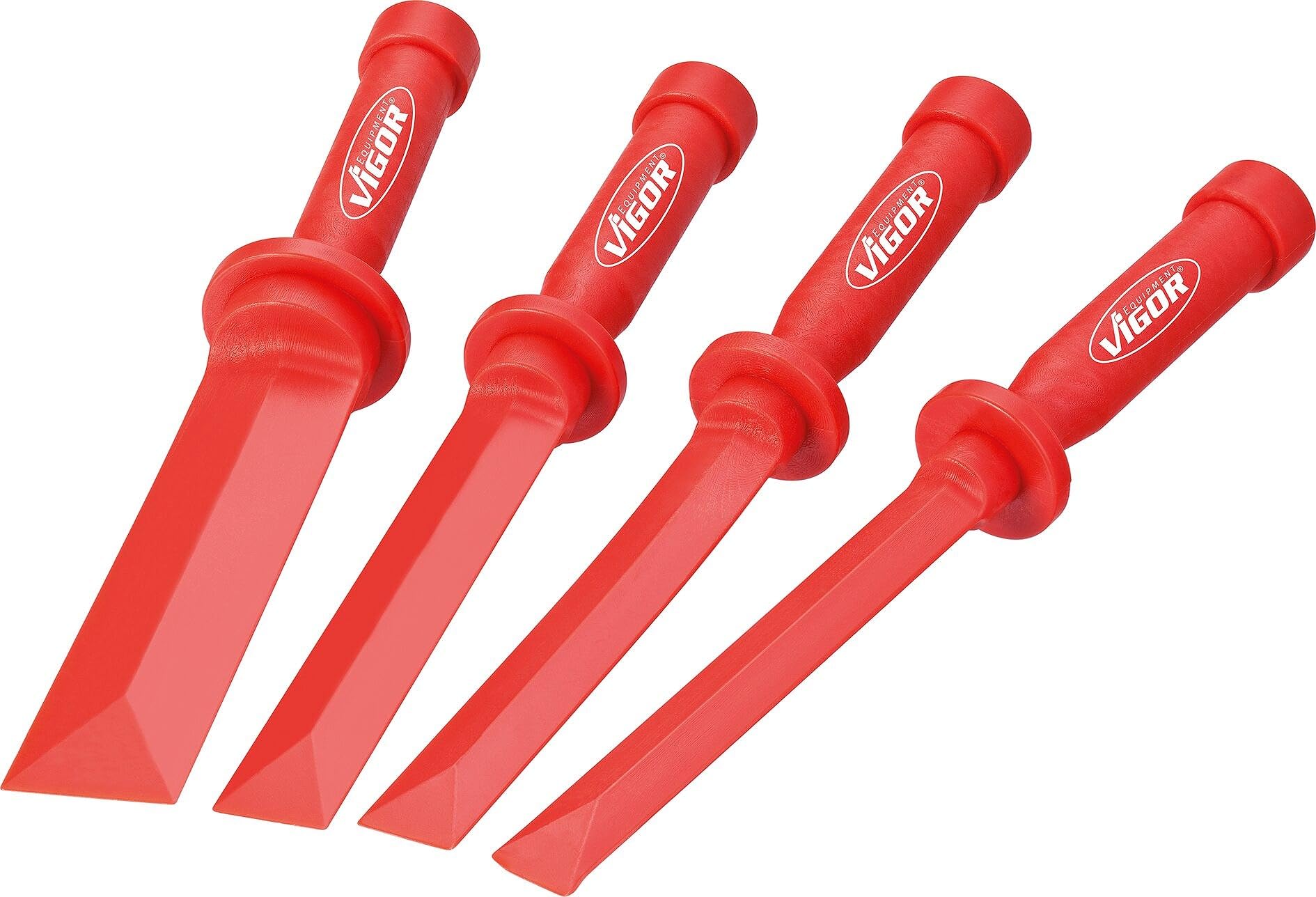 Vigor V2512 Jeu de spatules pour décoller les masses d'équilibrage 4 pièces