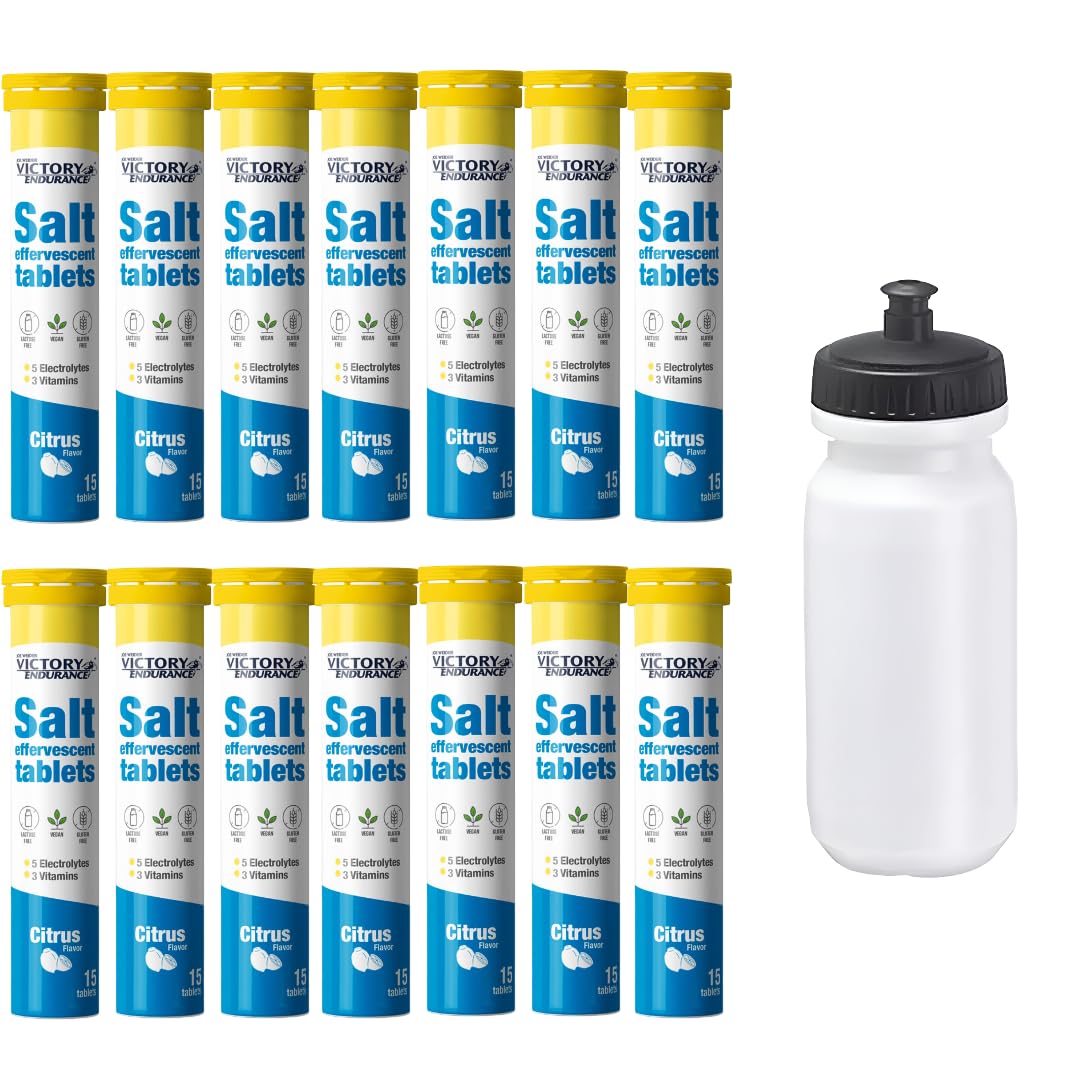 Salt Effervescent Citrus 14 Unidades con Bidón de Regalo (15tabs) - Victory Endurance - Sales esfervescentes