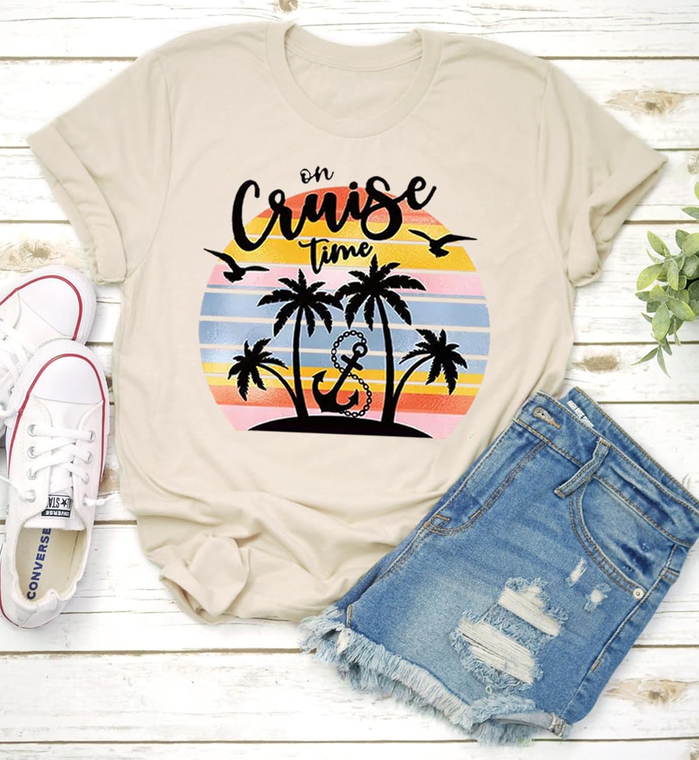 Shirts for Women Trendy Boho Shirt Outfits Vintage Graphic Tees Vacation Shirts Travel Clothes Going Out Tops for Women - Image 2