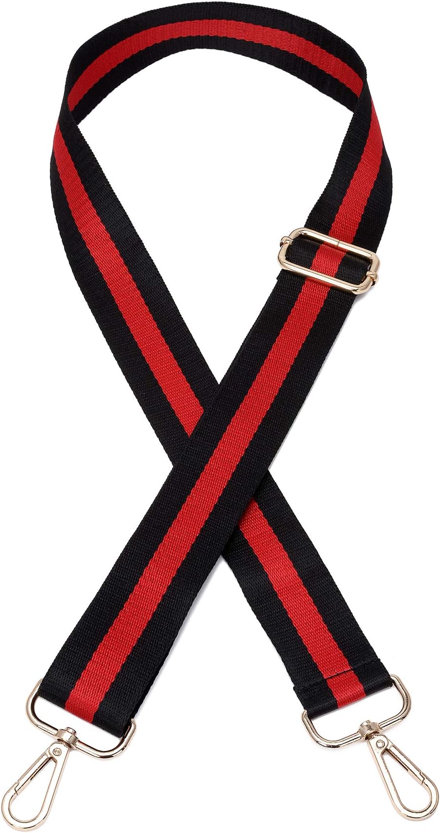 ZOOEASS Wide Shoulder Strap Adjustable Replacement Belt Guitar Style, Black, Size Long