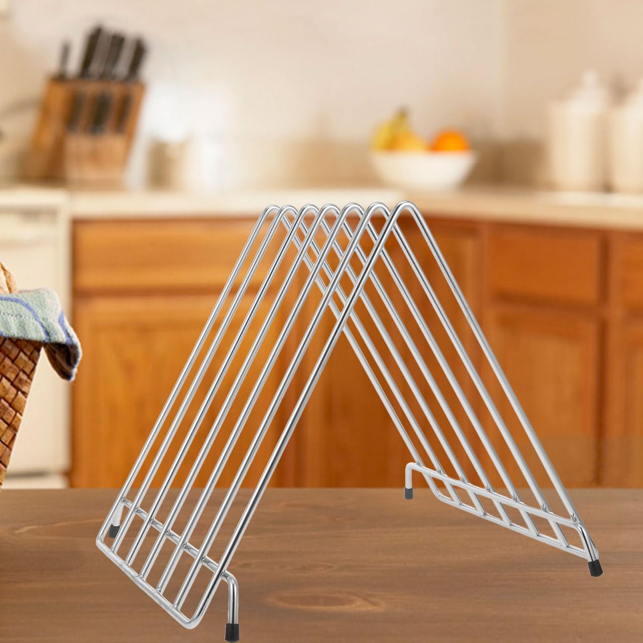 STOBAZA Support Inox Pour Planches À Découper Et Plaques À Pizza