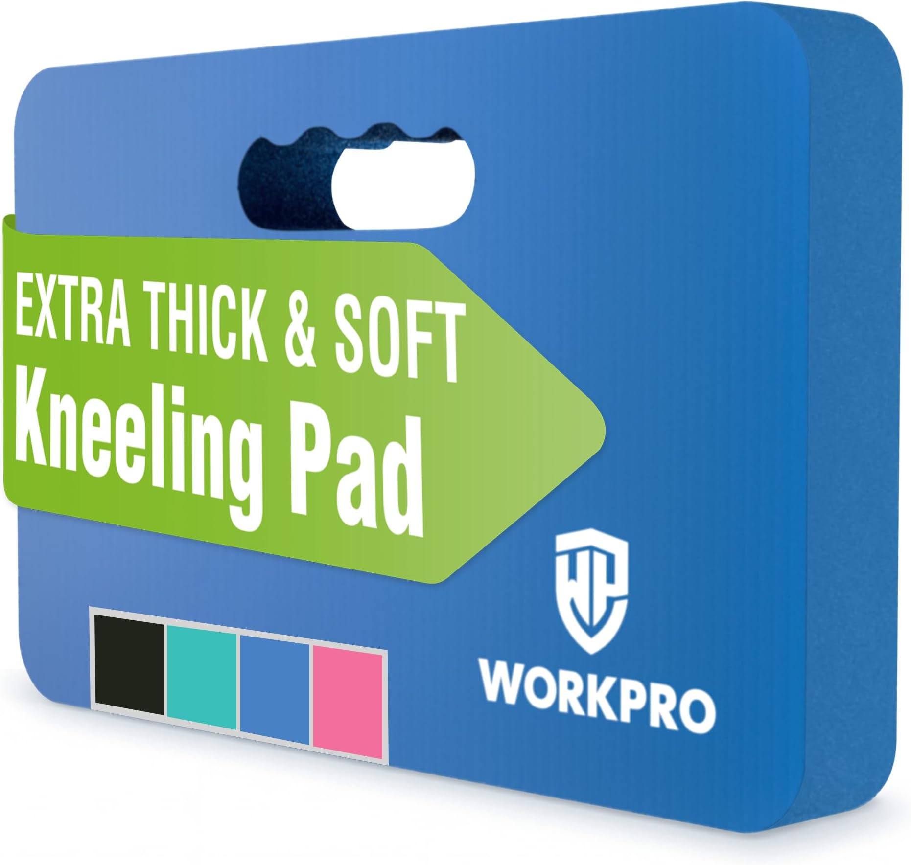 WORKPRO Extra Thick NBR Kneeling Pad, 17.5 x 11 x 1.5 in, Blue | Soft NBR Foam Cushioning, Large Foam Kneeler Mat, For Gardening, Bathing Baby, Exercise, Workout Supplies