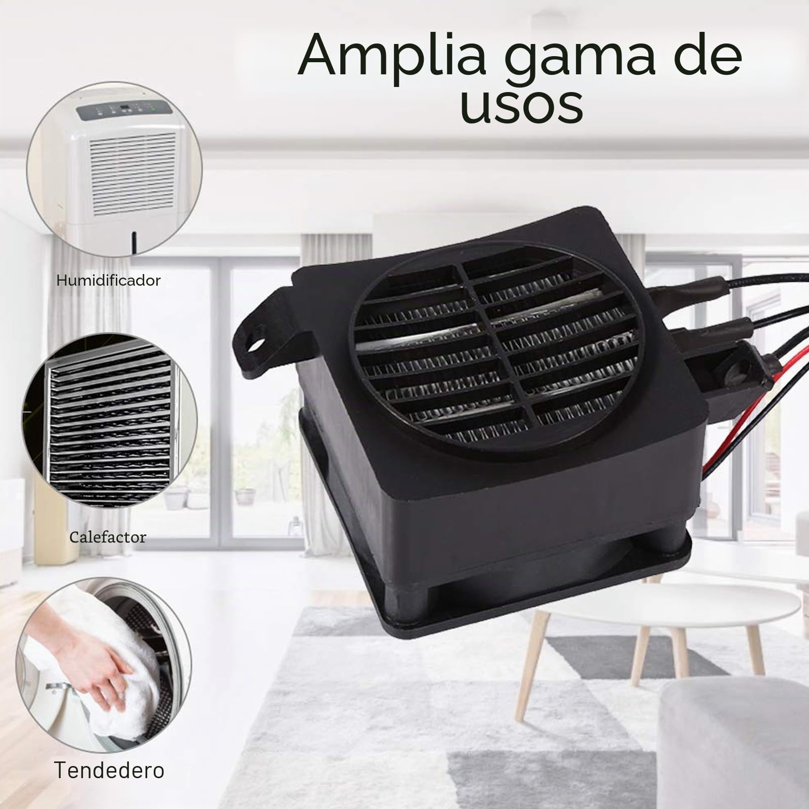 Calentador 220V 300W PTC, Calentador de CeráMica, Calentador de Ventilador de CeráMica de 300W, Calentador ElectróNico PTC con Ventilador, Adecuado para Humidificador de Aire Acondicionado