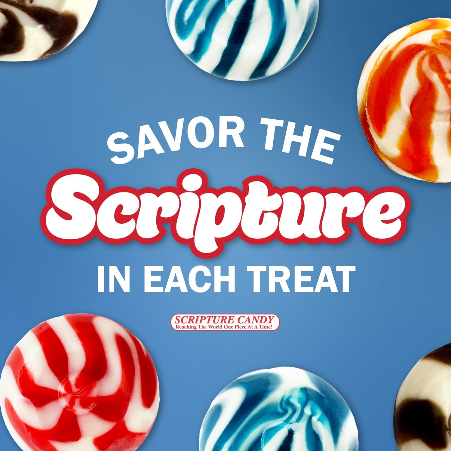 Scripture Candy, Old-Fashioned Soft Peppermint 2LB Bag, 160 Pieces