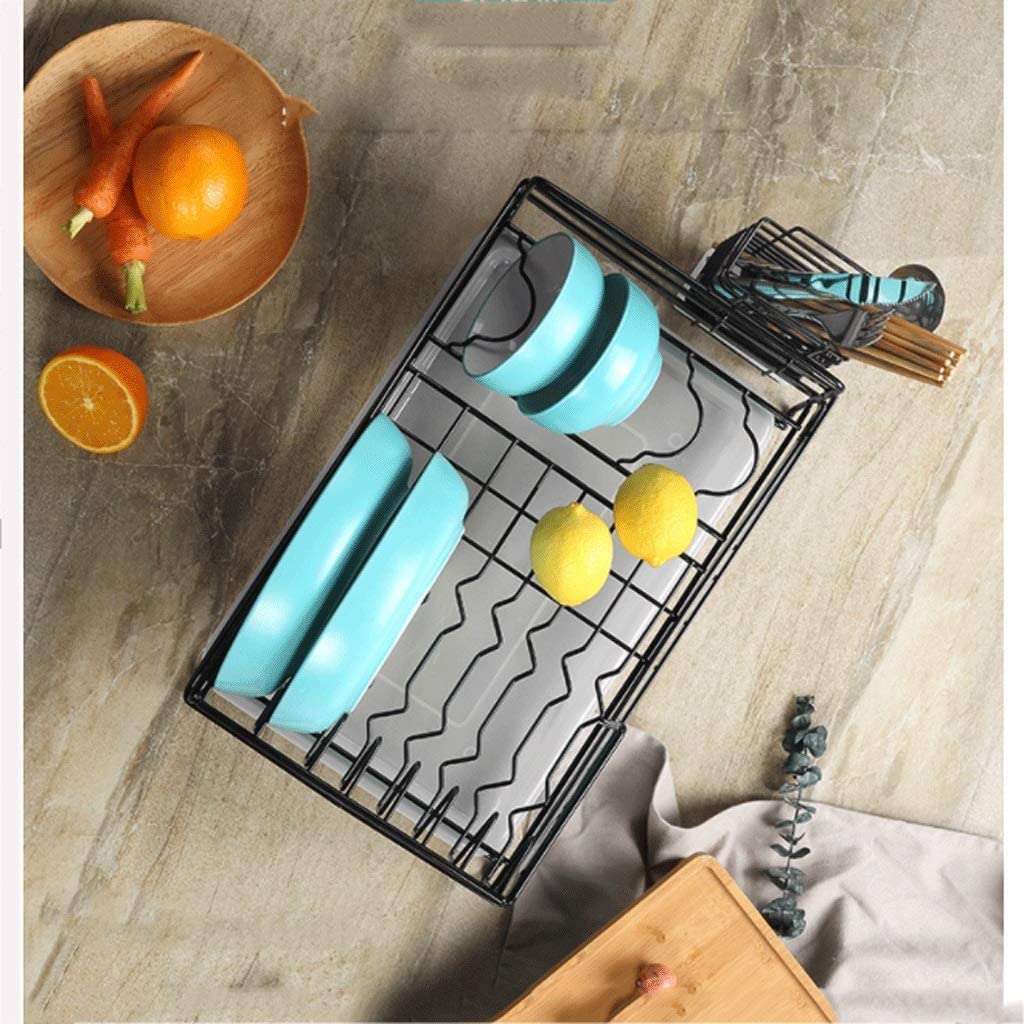 Escurridor de Platos de Acero Inoxidable, Rejilla de Secado de Cocina, Estante para encimera de Cocina, Rejilla de Secado de Cubiertos