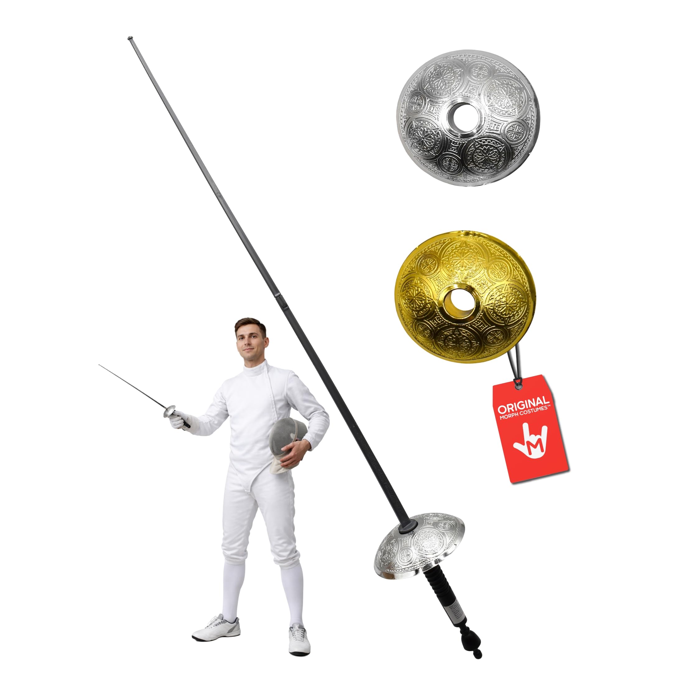 Nicky Bigs Costume Accessory Silver Knight Sword One Size