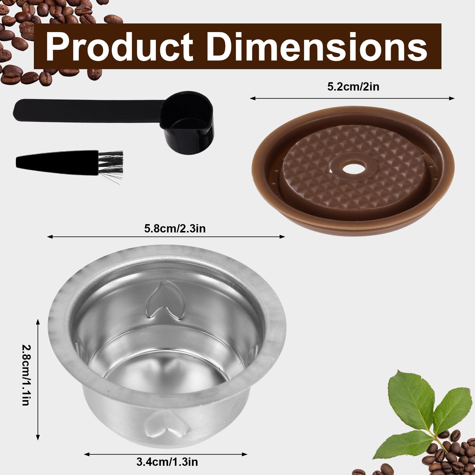 Amazon.com: Reusable Coffee Capsule Set for Nespresso Vertuo
