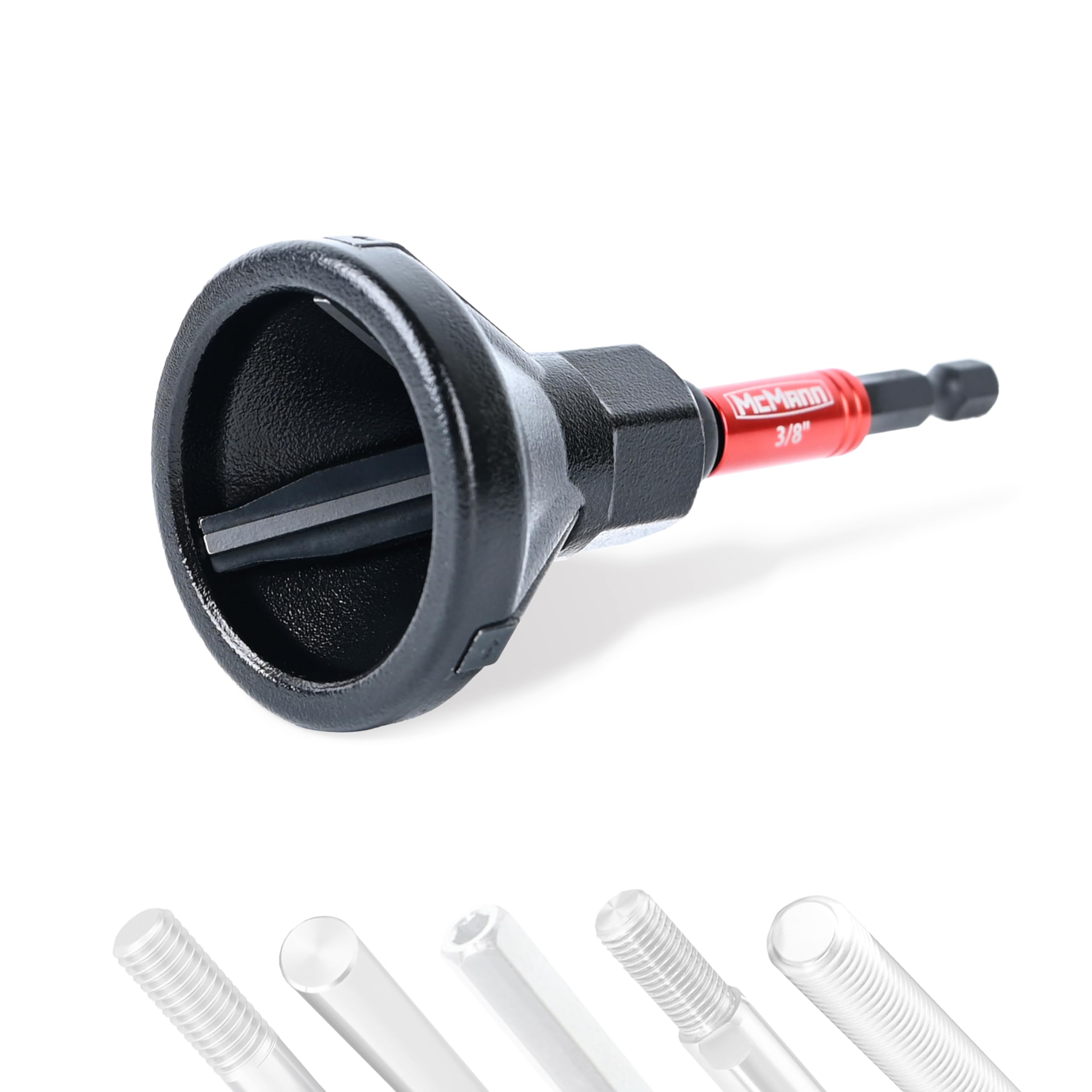MCMANN External Deburring Chamfer Tool Metal Deburring Tool Hex Shank Deburring Tool for External Chamfer Screws Suitable for Screw Tube Size 6 mm to 33 mm