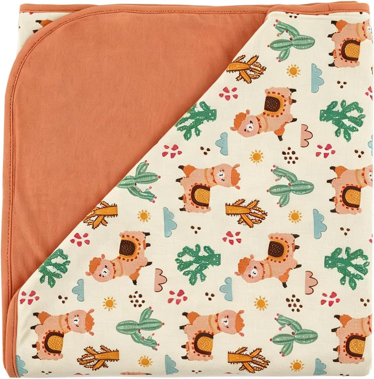 Premium Baby Blankets for Girls Boys, Soft Viscose from Bamboo, Breathable & Hypoallergenic Crib Blanket Newborn Toddler Quilt for Bedding, Stroller, Nursery 47"x 47", Alpaca