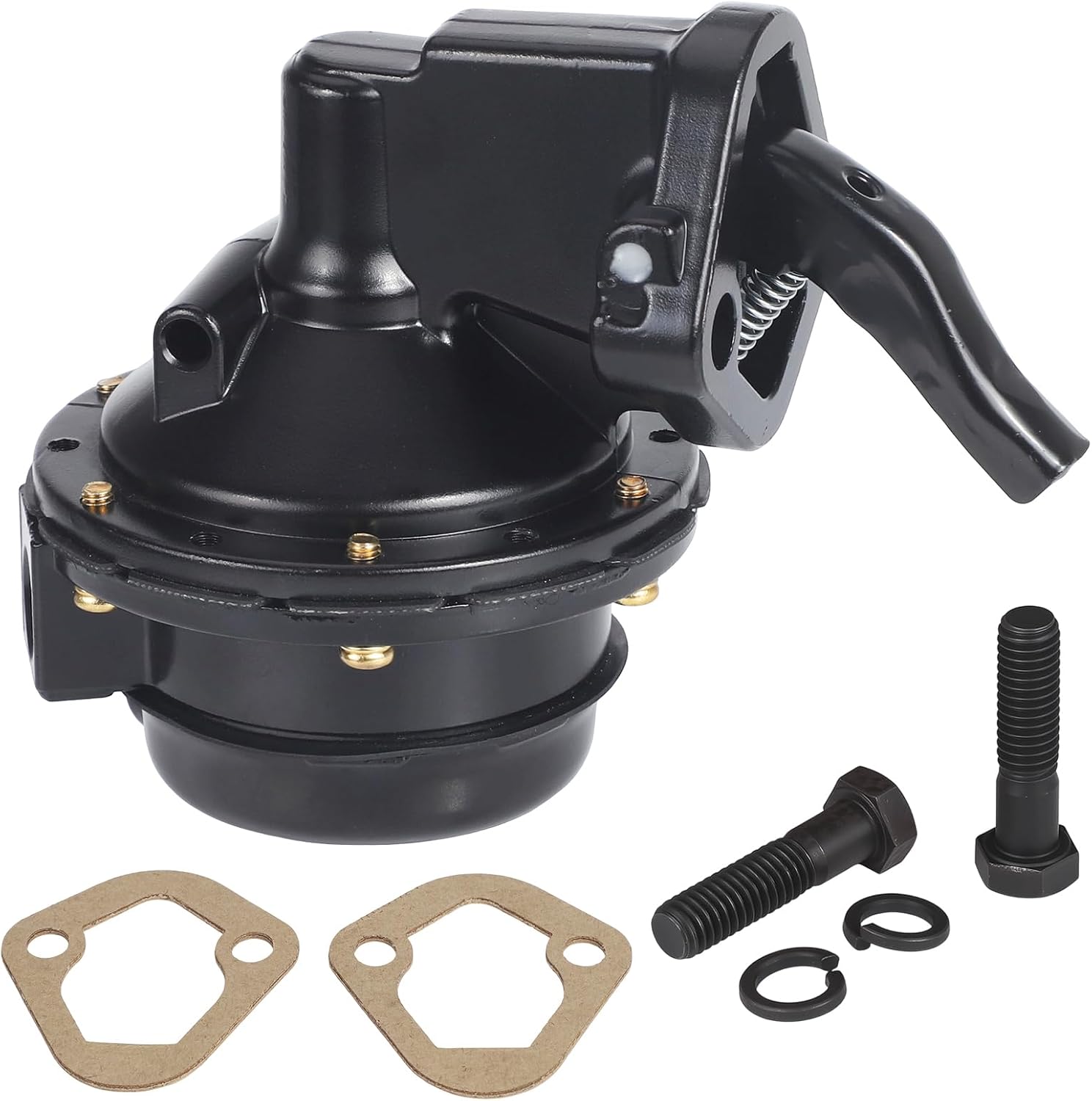 BBC Mechanical Fuel Pump Fits for Big-Block Chevrolet 396 402 427 454 502 6PSI 6-Valve Flow Cap 110 GPH 416 LPH Performer Series RPM Street Replaces Edelbrock 1722