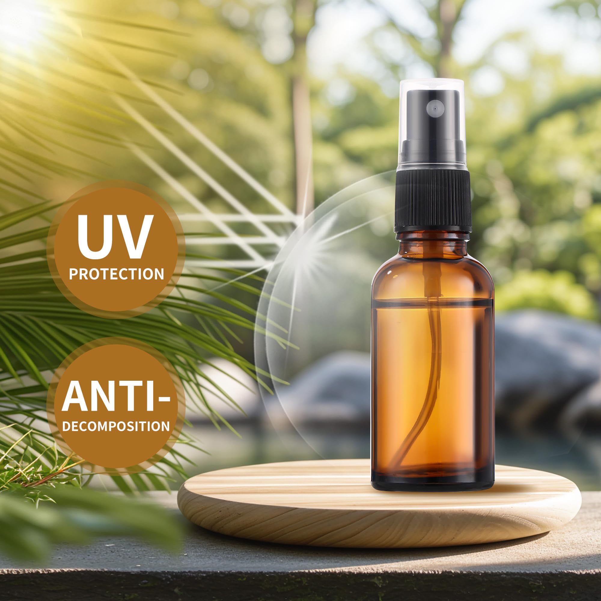 Bohoray 6 Pezzi Flacone Spray Vuoto 30ml, Vetro Bottiglia Spray, Contenitore Spray Vuoto, Portaprofumo Da Viaggio, Spray Superfine Flaconi Spray Vuoti per Profumi Con Imbuti, Cannucce a Molla