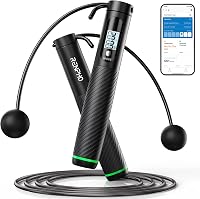 RENPHO Okos Ugrókötél Számláló Funkcióval, Állítható Fitness Kötél App Elemzéssel - Cordless Ball - fekete 1