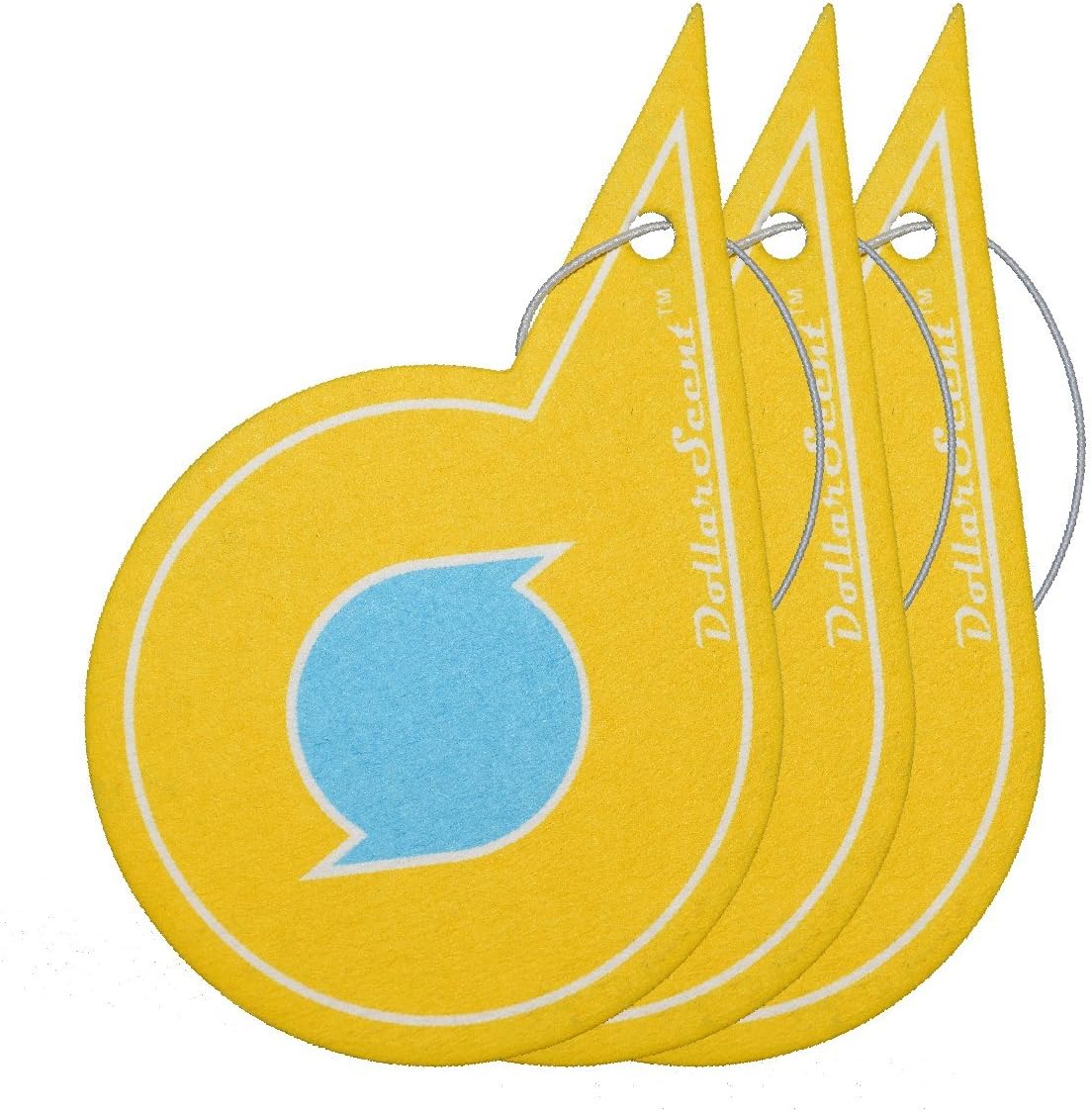 (3-Pack Premium Luxury Car Air Freshener - Vanilla - Slow Release Technology