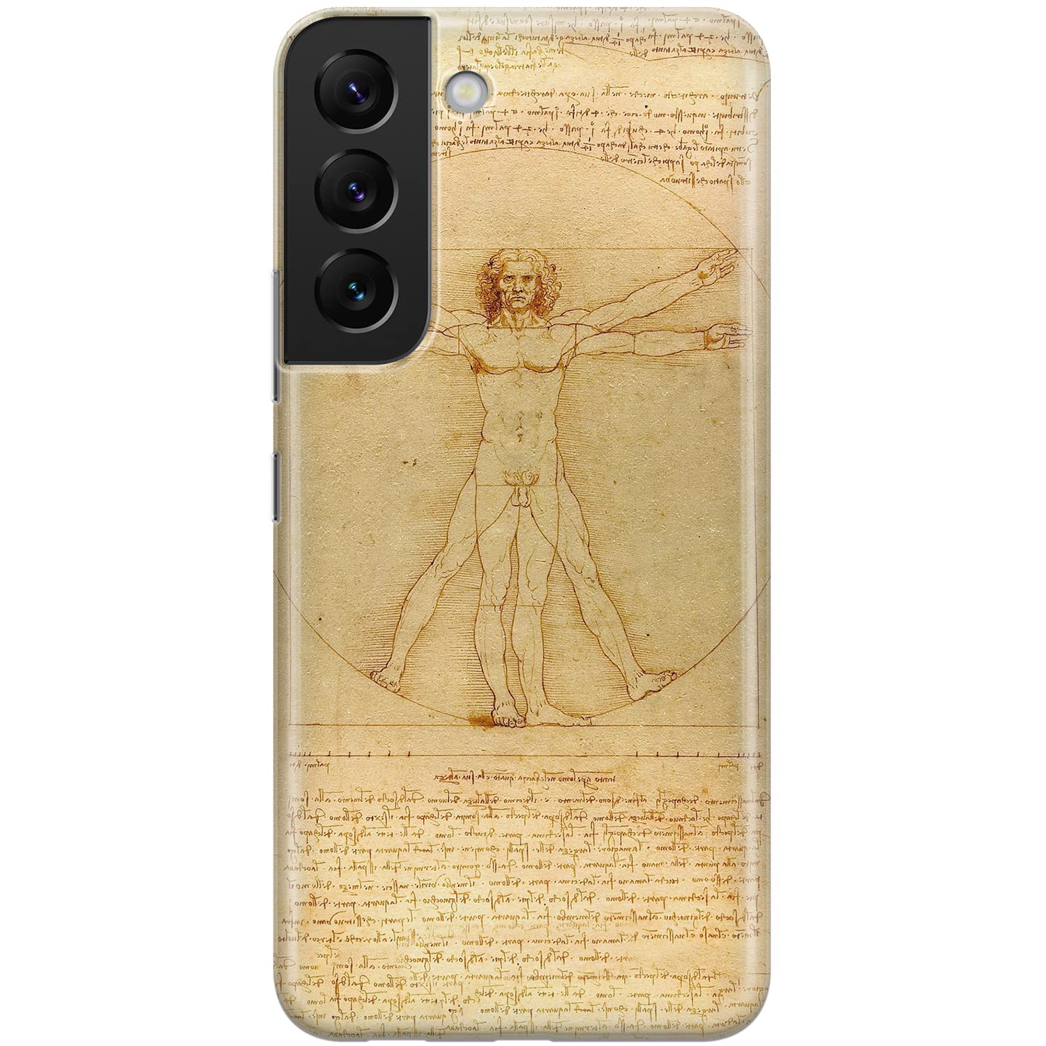 Cavka Phone Case Compatible with Samsung Galaxy S25 S24 S23 Ultra S22 Plus S21 FE S20 Note 20 Vintage Bumper Cell Art Leonardo da Vinci Cover