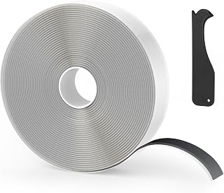 Butyl Tape Black 1" x 30 Ft None Hardening Premium Butyl Caulk Tape for RV Window Glazing Roofing Leak Opening Pipe Plumbing Fixture EPDM Roof Patching(1 Pack)