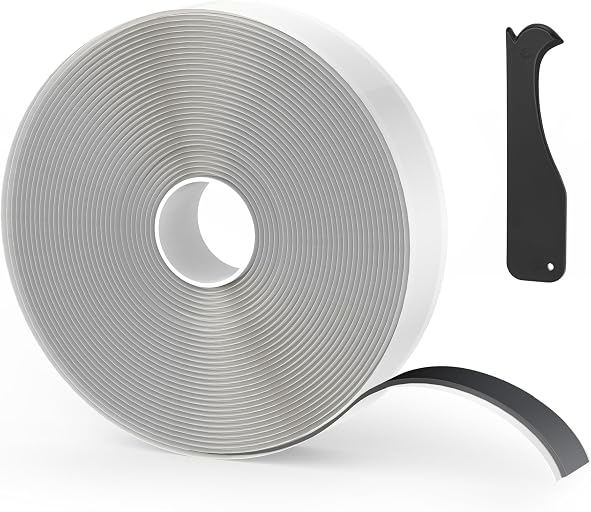 Butyl Tape, 1 in x 30 ft Black Waterproof RV Sealant Tape, 1 Pack | Non-hardening waterproof butyl rubber seals RV windows, roof leaks, pipe fixtures and EPDM patches; no caulk gun needed.