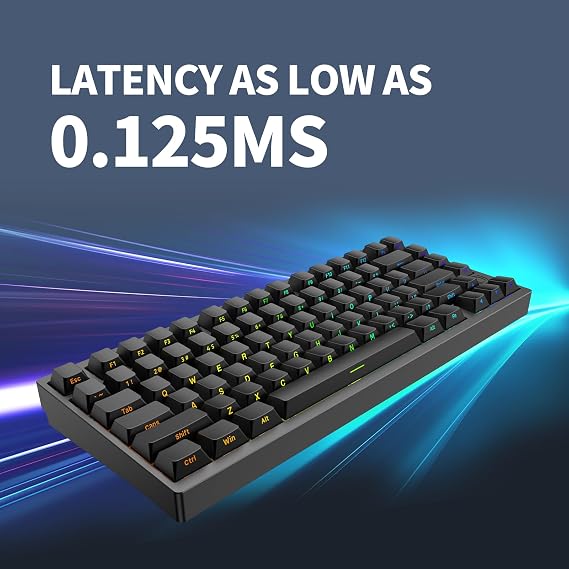 IROK MG75 TKL 75% Keys,Rapid Trigger Wired Magnetic Switch Mechanical Keyboard, Hall Effect, 8KHZ/ARGB/CNC Aluminum, Gasket Structure,Hot Swappable Gaming Keyboard(Black)