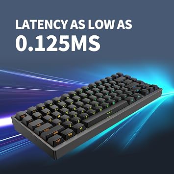 IROK MG75 TKL 75% Keys,Rapid Trigger Wired Magnetic Switch Mechanical Keyboard, Hall Effect, 8KHZ/ARGB/CNC Aluminum, Gasket Structure,Hot Swappable Gaming Keyboard(Black)