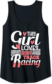 Womens This Girl Loves Dirt Track Racing - Sprint Car Race Lover Tank Top