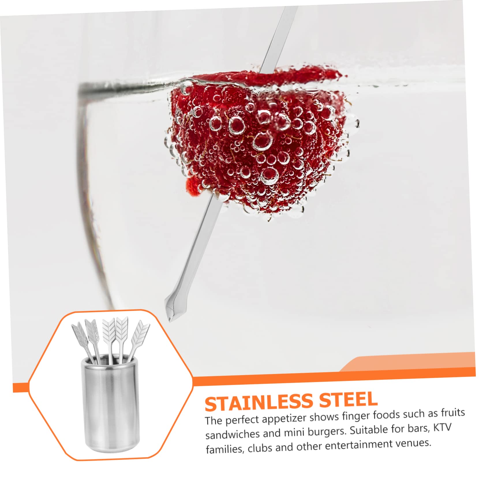 BESTonZON 10pièces Fourchettes à Dessert Acier Inoxydable Ustensiles De Pâtisserie Pour Gâteaux Fruits Et Outils De Service Élégants Pour Magasins Et Maison