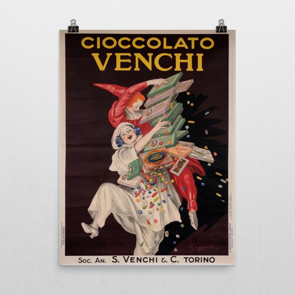 Amazon.com: Vintage Poster - Cioccolato Venchi 0420 - Premium