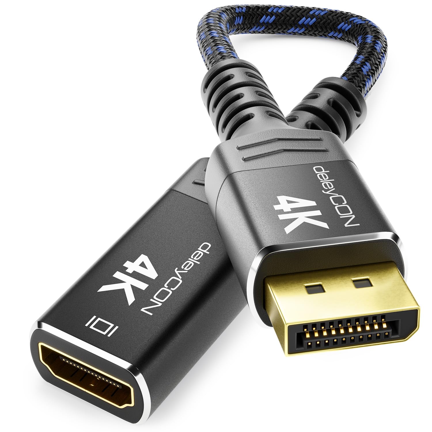 Cavo DisplayPort A HDMI 4K DeleyCON - 1m, 4K@60Hz, Connettore In Alluminio, Per PC, Monitor, Proiettori - Foto 11
