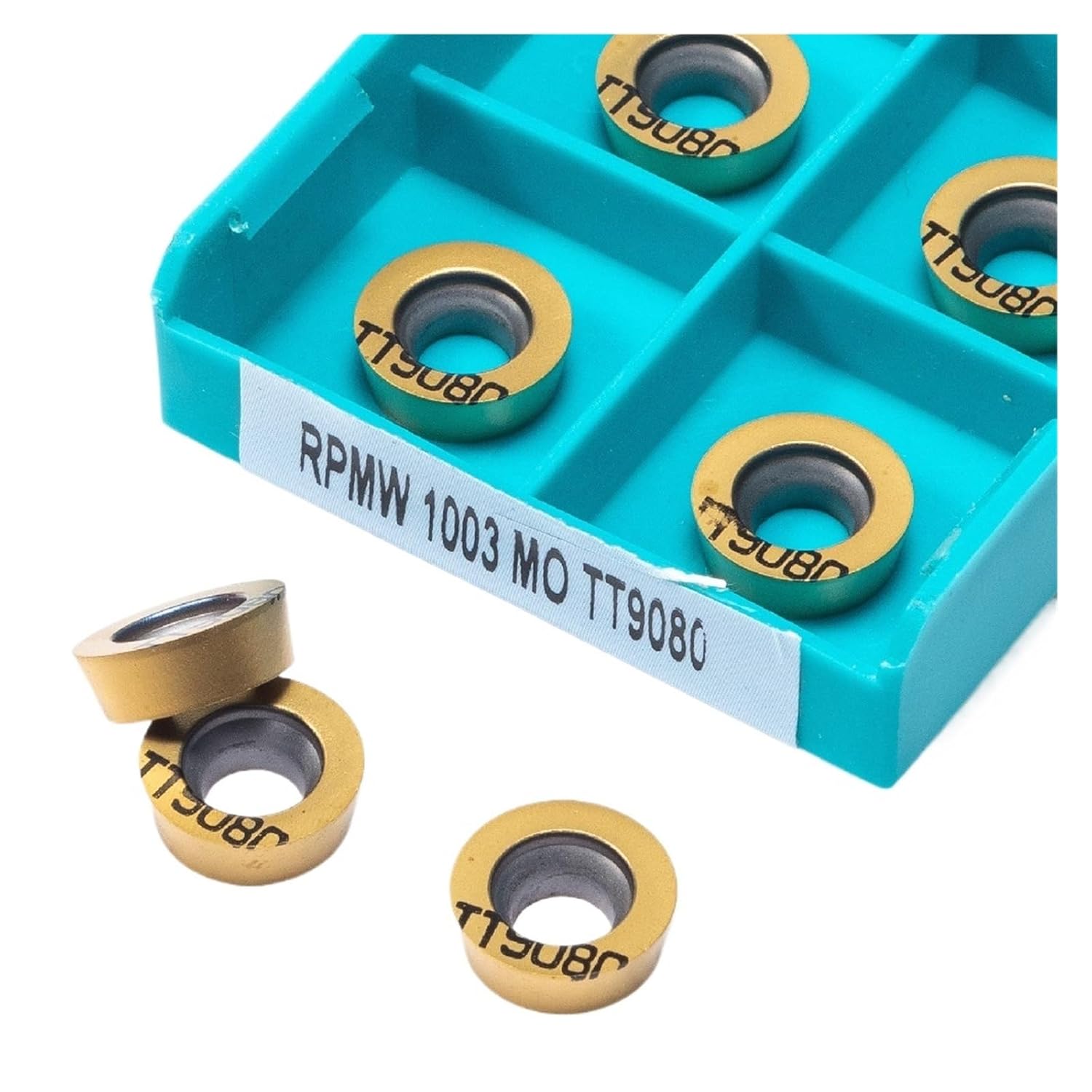 Carbide Turning Inserts 10PCS RPMW1003-MO TT9080 Hard Alloy Indexable Thread Turning Tool Parting and Grooving Tools Milling