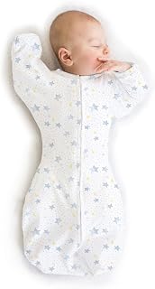 SwaddleDesigns Transitional Swaddle Sack, Organic Cotton, Twinkle, 6-9 mo