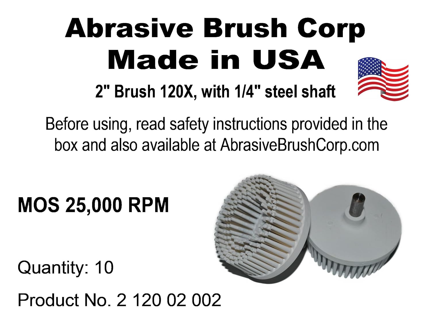 Bristle Disc Abrasive Disc, White