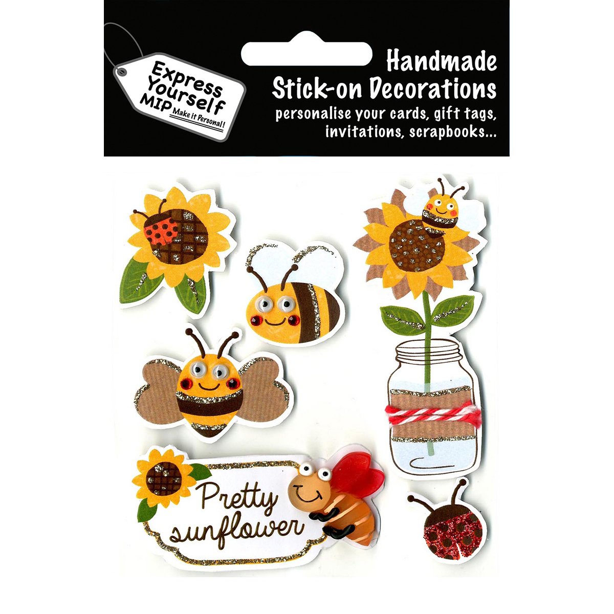 Express Yourself MIP3D Stickers, Multi-Colour, 0.26 x 10.16 x 15.88 cm