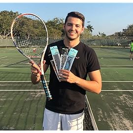 ALIEN PROS Tennis Racket Grip Tape (6 Grips) - Tac Moisture Feel Tennis Grip - Tennis Overgrip Grip Tape Tennis Racket - Wrap Your Racquet for High Performance (6 Grips, Magic)