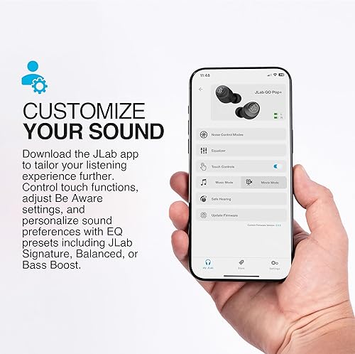 Miniatura 2 de JLab Go Air Pop+ Auriculares inalámbricos verdaderos, auriculares intraurales, auriculares Bluetooth, auriculares de reproducción de 35 horas,