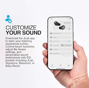 JLab Go Air Pop+ True Wireless Bluetooth Earbuds in Rose Plus Cloud Foam Mnemonic Earbud Tips