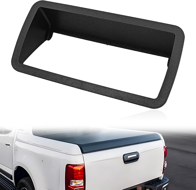 Moldura da maçaneta da tampa traseira Dunviku preta para Chevy S10, GMC Sonoma e Isuzu Hombre – 1 unidade