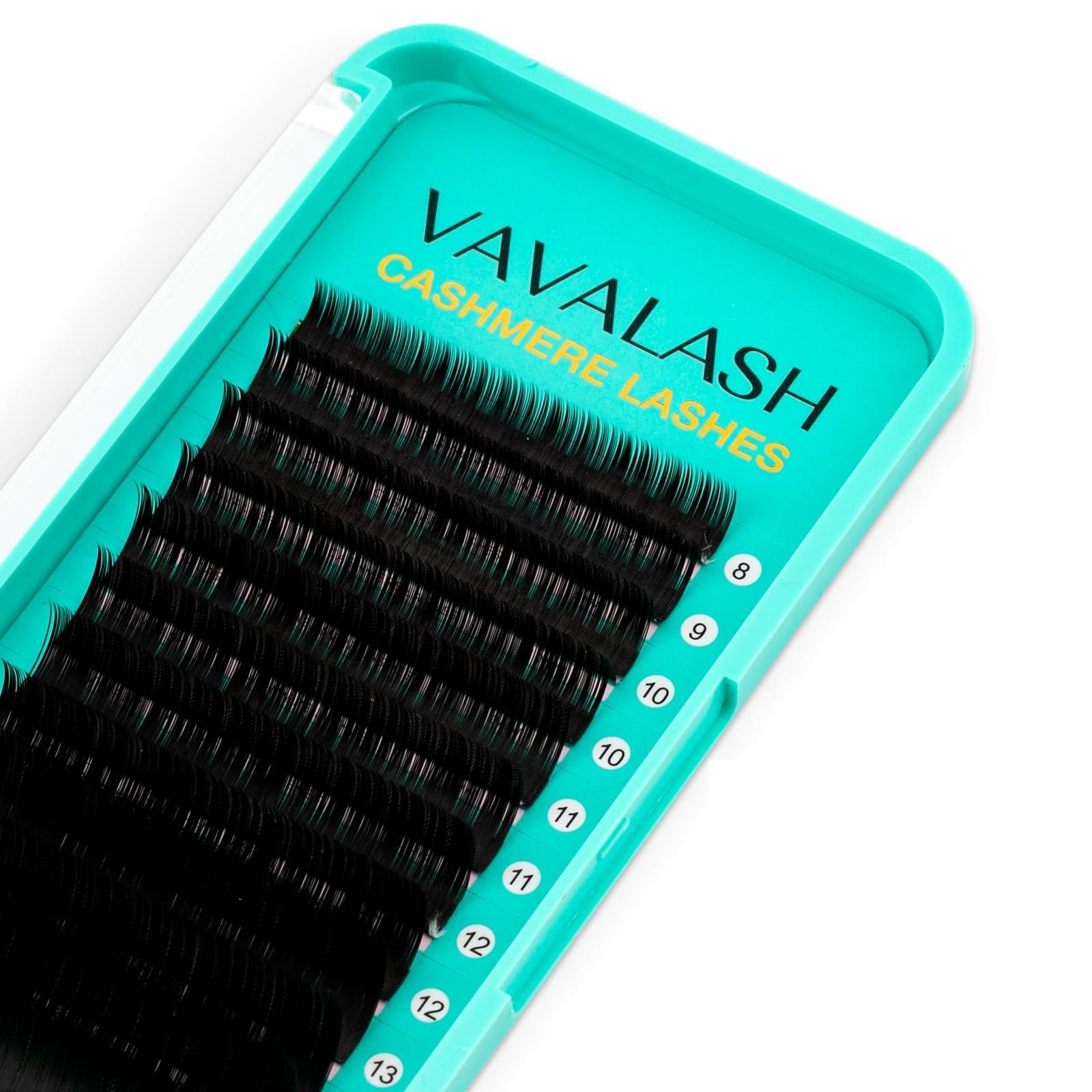 VAVALASH Cashmere Lashes 0.05 D-Curl 8-15mm, Matte Black, PBT, Volume, Individual