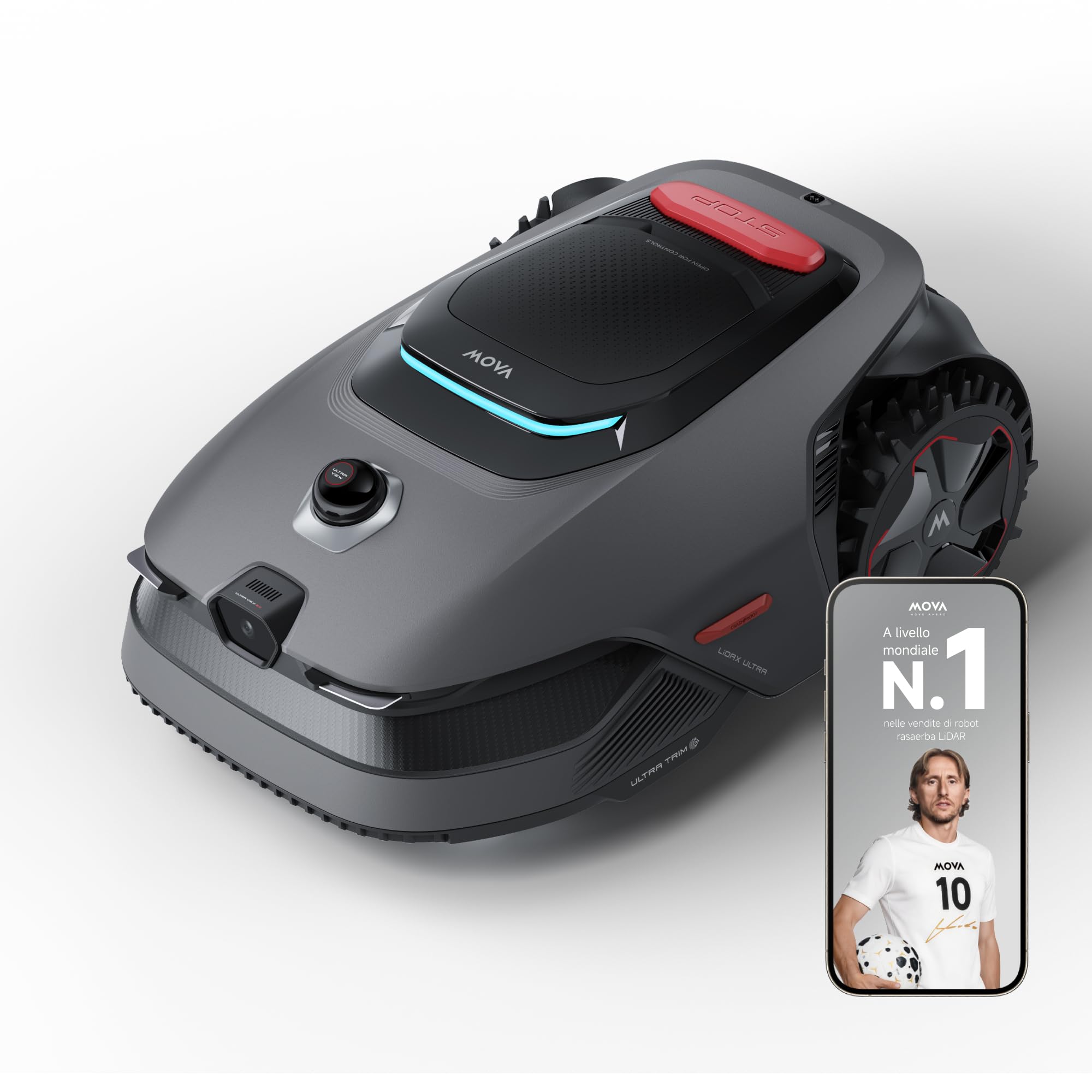 MOVA LiDAX Robot Tagliaerba 1600 m² con LiDAR 3D