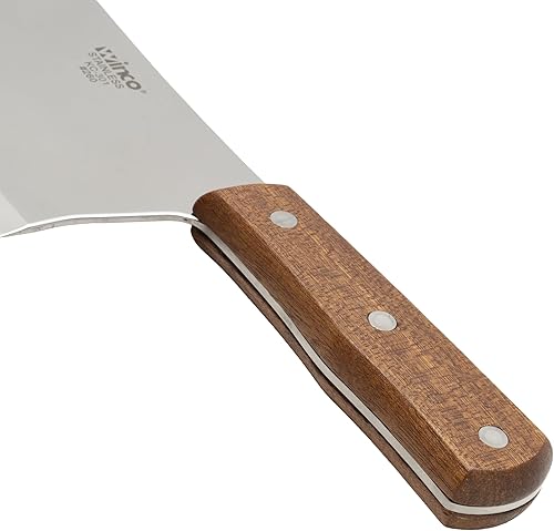 Miniatura 18 de Winco Cuchillo chino KC-501 con mango de acero y hoja de 8 pulgadas por 2.25 pulgadas